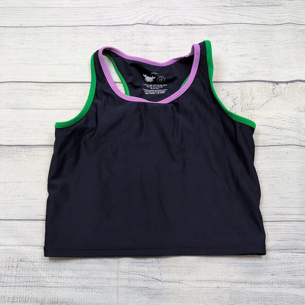 12 Primary Navy Tankini Top